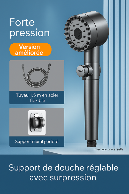 Pommeau de Douche Haute Pression–DoucheVitalité